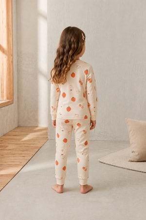 Kız Çocuk Baskılı Pamuku 2li Pijama Takım M00845