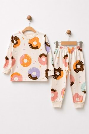 Kız Çocuk Baskılı Pamuku 2li Pijama Takım M00845
