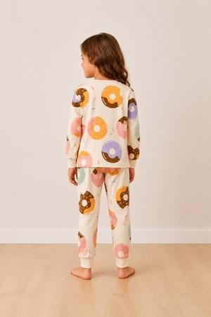Kız Çocuk Baskılı Pamuku 2li Pijama Takım M00845