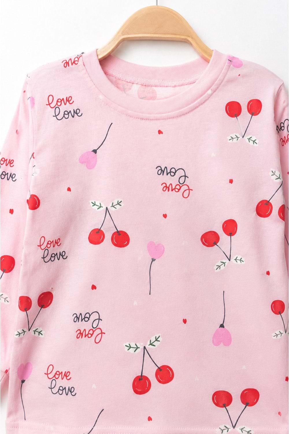 Kız Çocuk Baskılı Pamuku 2li Pijama Takım M00845