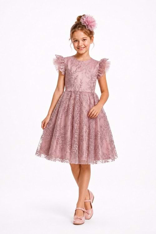 Floare Kız Çocuk Abiye Elbise M00850