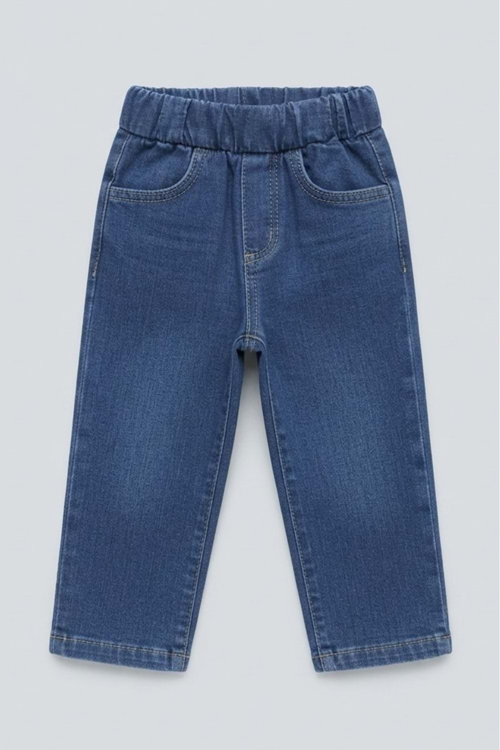 Erkek Çocuk Çizgili Süeterli, Gömlekli, Jeans Pantolonlu 3 Parça Takım M00870