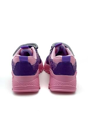 Çırtçırtlı Lila Pembe Kız Spor Ayakkabı 22 NUMARA