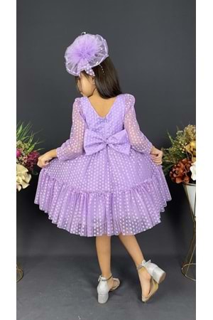 Katkat Prenses Dantel Tokalı Kız Çocuk Elbise