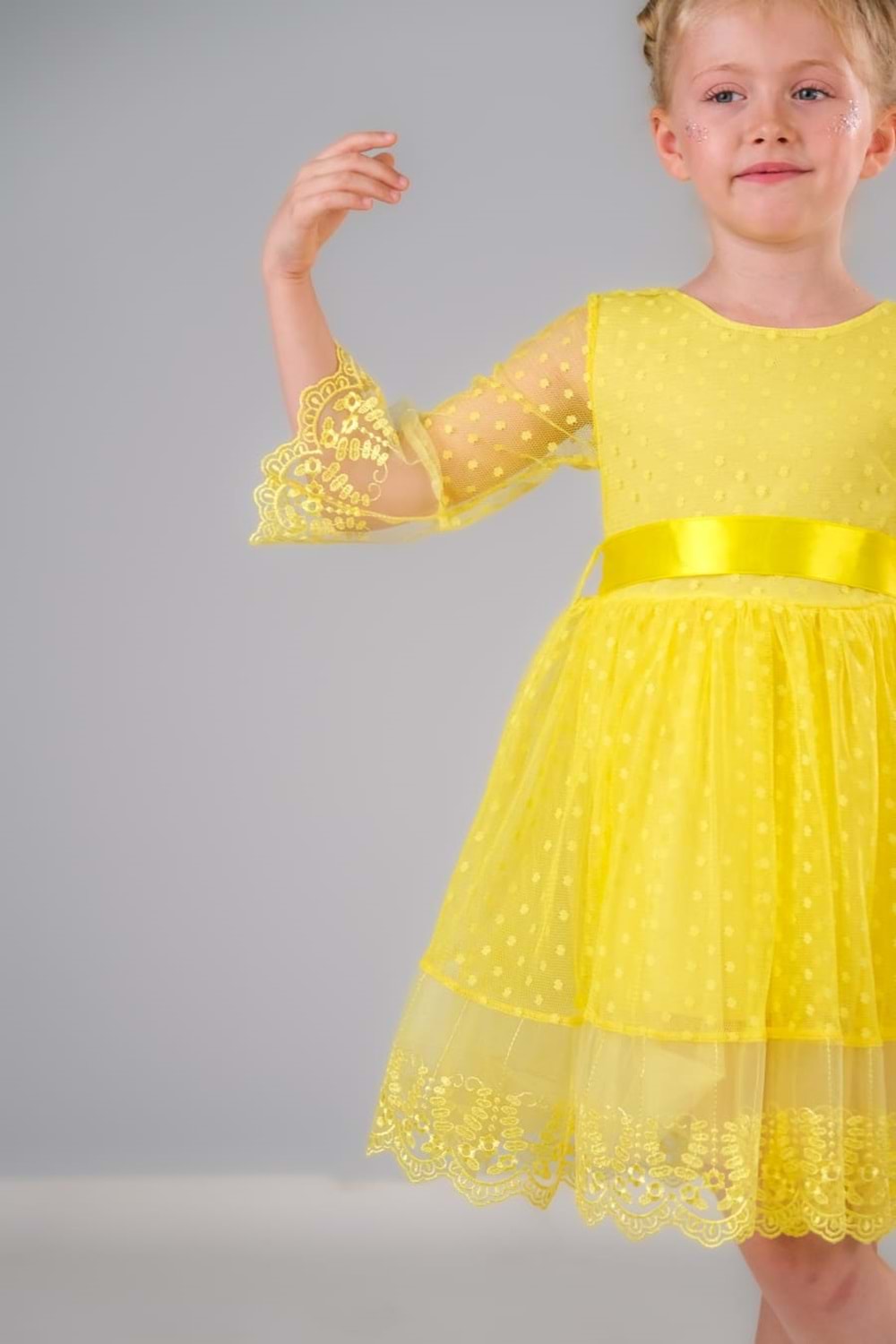 Dream Luxury Dantel Kız Çocuk Elbise MNK0327