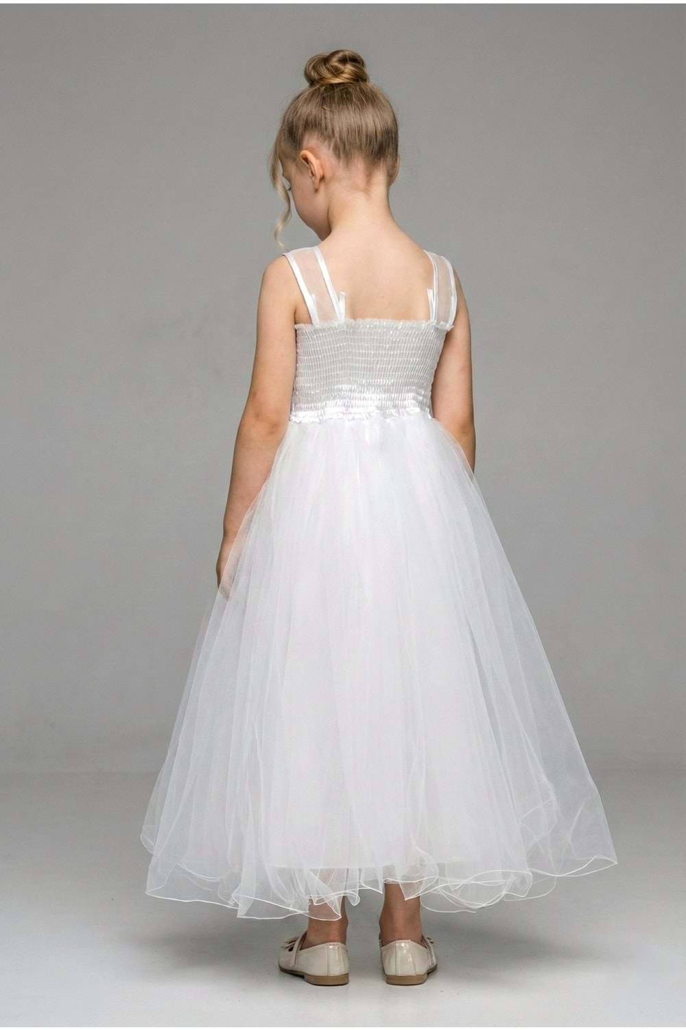 Kız Çocuk Robası Katlı Özel Gün Abiye Elbise MNK0475