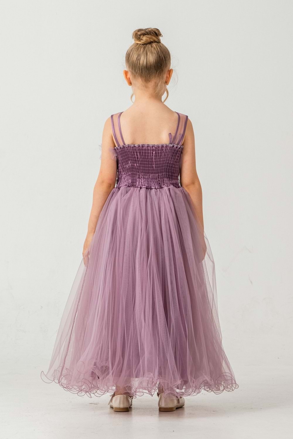 Kız Çocuk Robası Katlı Özel Gün Abiye Elbise MNK0475