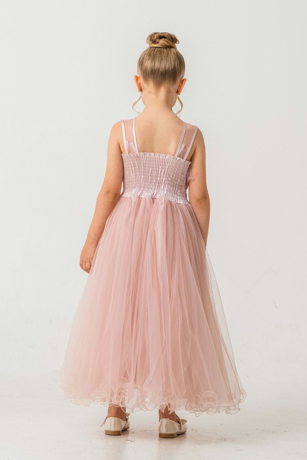 Kız Çocuk Robası Katlı Özel Gün Abiye Elbise MNK0475