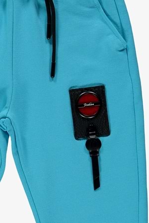 Back Armalı Kanguru Cepli Kapüşonlu Çocuk Eşofman MNK0509