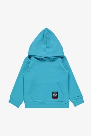 Back Armalı Kanguru Cepli Kapüşonlu Çocuk Eşofman MNK0509