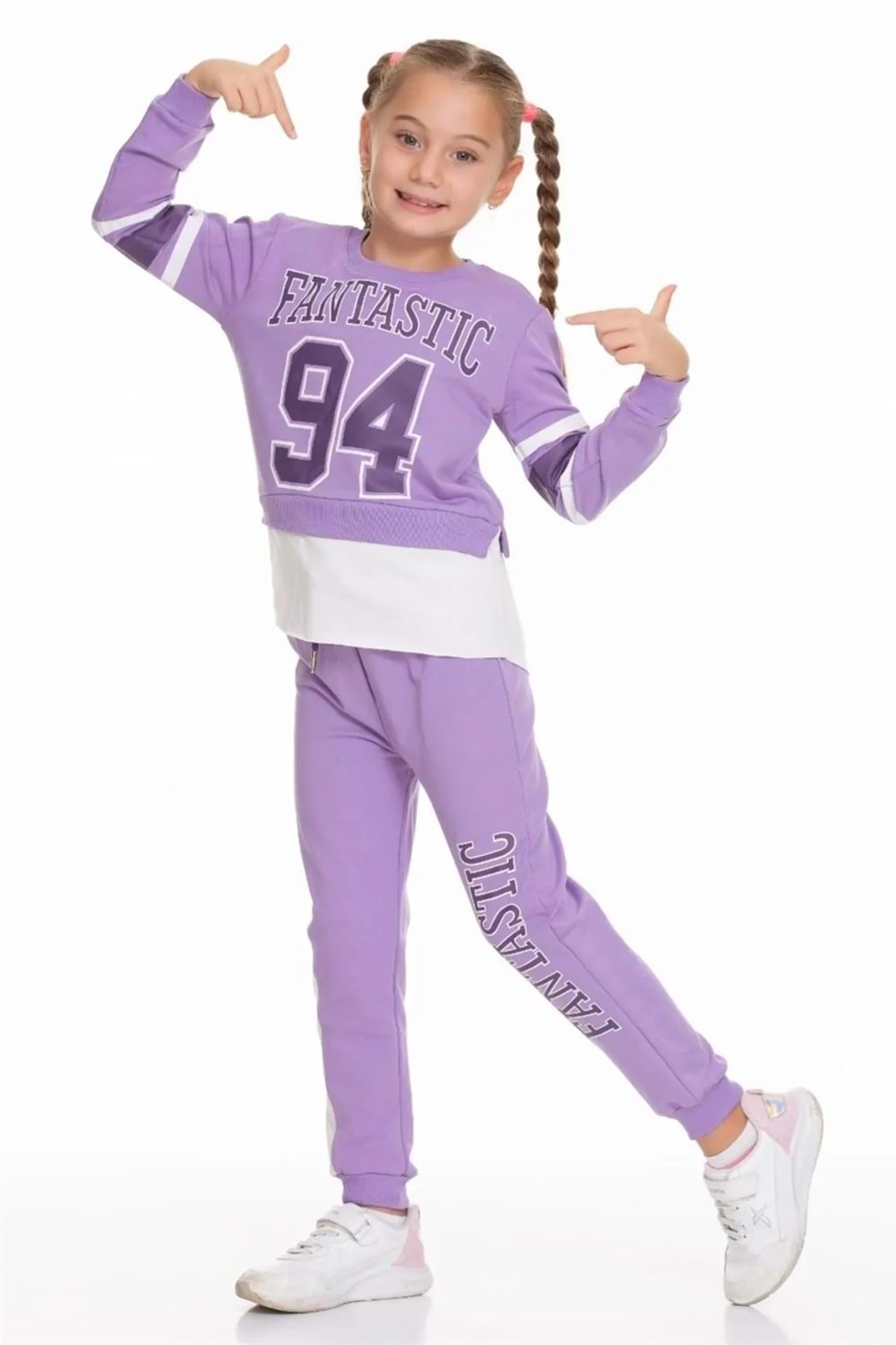Kız Çocuk Fantastic Baskılı Eşofman Takımı Mnk0518