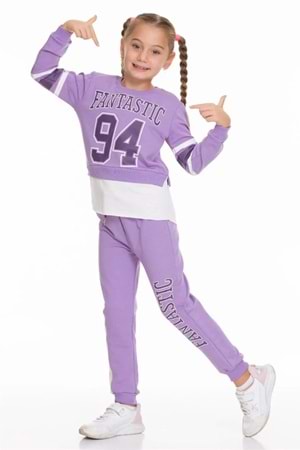 Kız Çocuk Fantastic Baskılı Eşofman Takımı Mnk0518