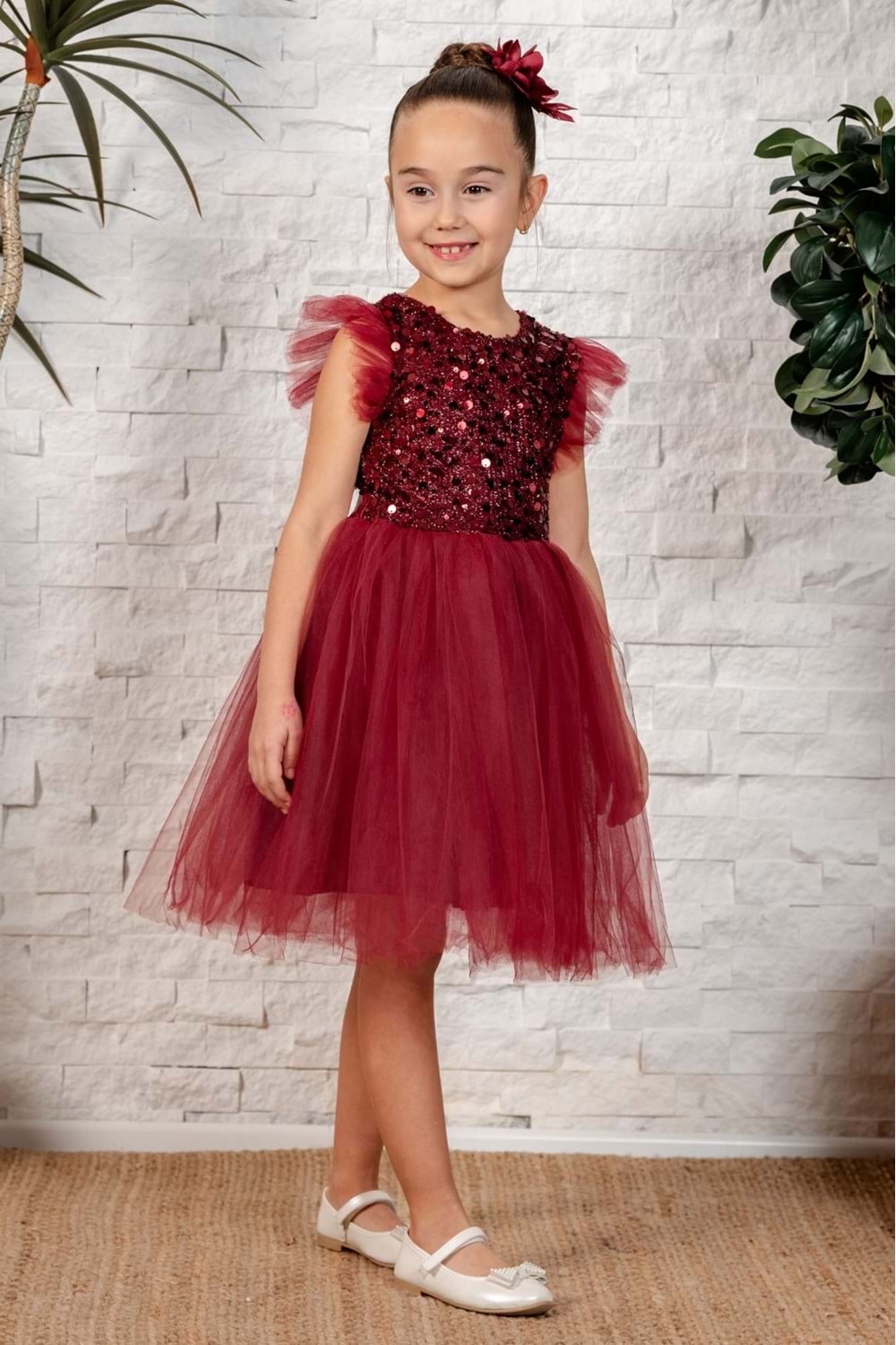 Tüllü Kız Çocuk KPL Elbise MNK0526