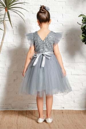 Tüllü Kız Çocuk KPL Elbise MNK0526