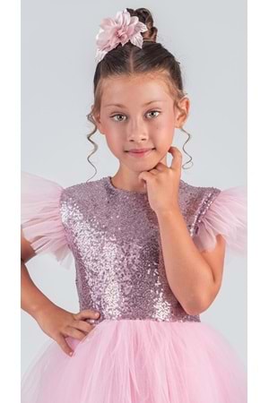 Tüllü Kız Çocuk KPL Elbise MNK0526