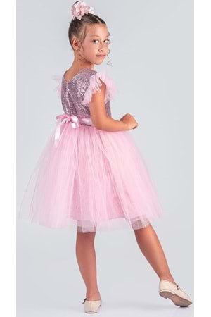 Tüllü Kız Çocuk KPL Elbise MNK0526
