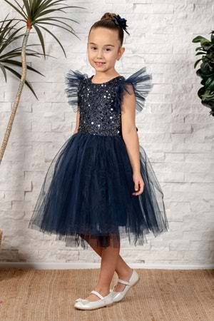 Tüllü Kız Çocuk KPL Elbise MNK0526
