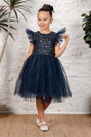 Tüllü Kız Çocuk KPL Elbise MNK0526