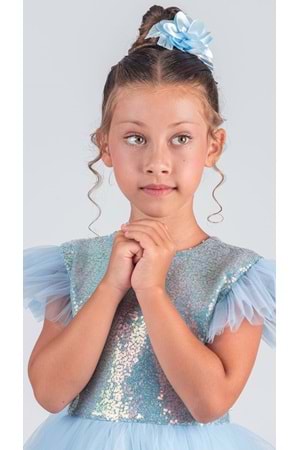 Tüllü Kız Çocuk KPL Elbise MNK0526