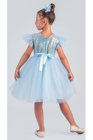 Tüllü Kız Çocuk KPL Elbise MNK0526