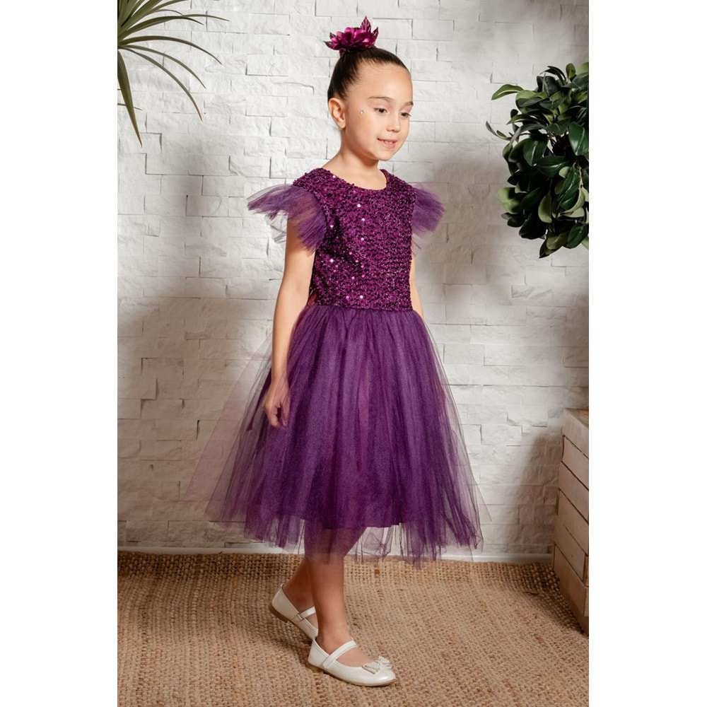 Tüllü Kız Çocuk KPL Elbise MNK0526