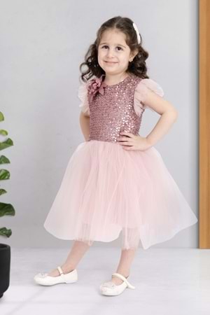 Tüllü Kız Çocuk KPL Elbise MNK0526