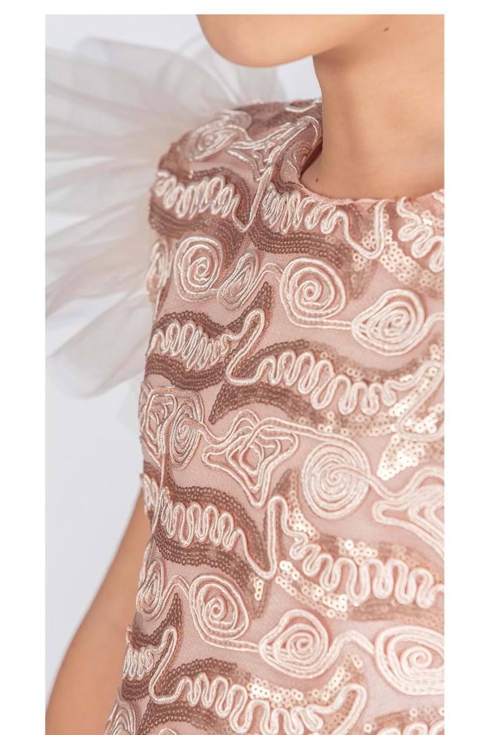 Tüllü Kız Çocuk KPL Elbise MNK0526