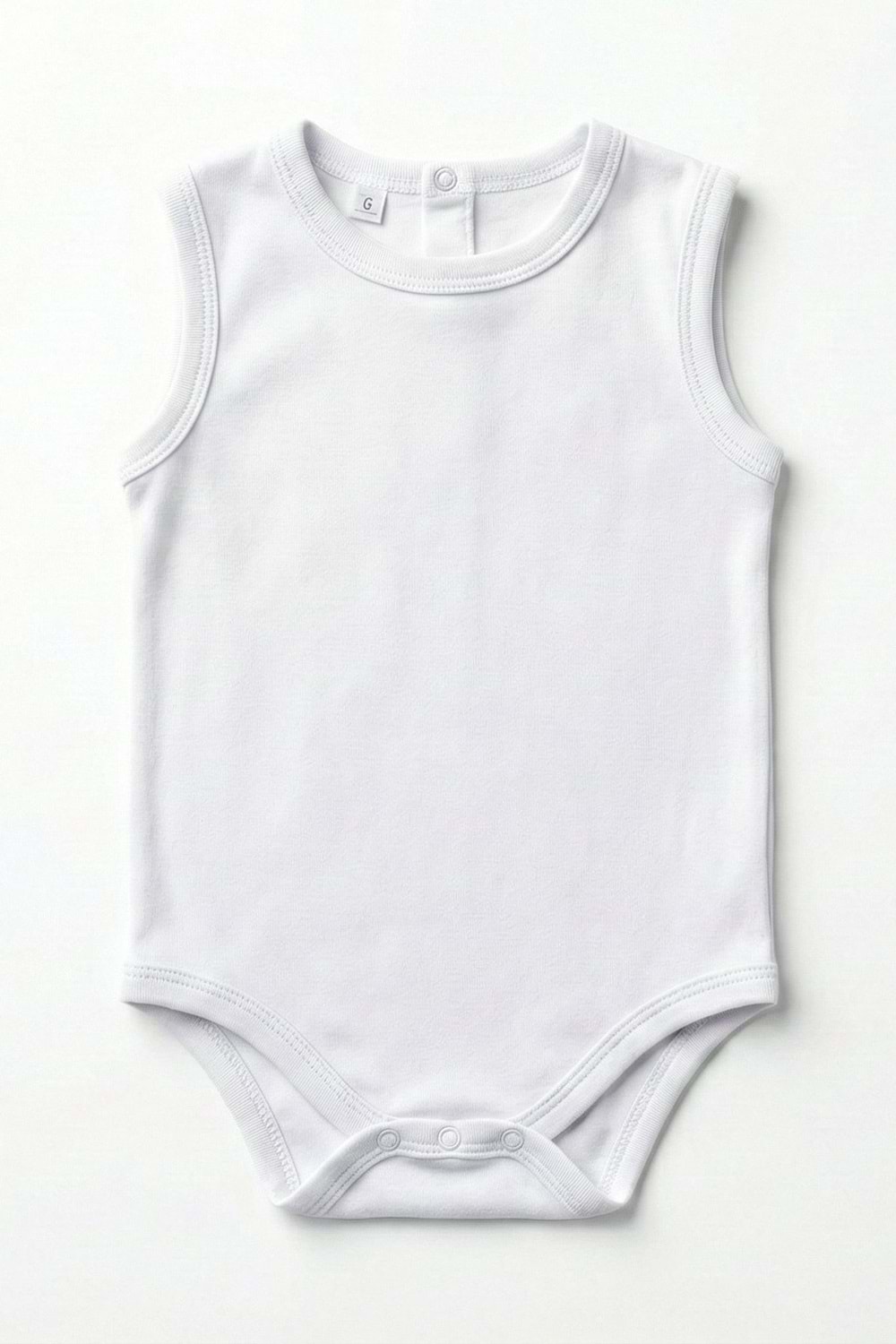 Bebek Çıtçıtlı Kolsuz Zıbın Badi MNK0527