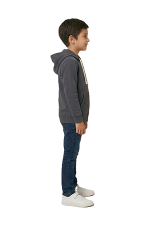 Çocuk İkiiplik Mevsimlik Fermuarlı Kapüşonlu Sweatshirt MNK0540