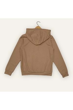 Çocuk İkiiplik Mevsimlik Fermuarlı Kapüşonlu Sweatshirt MNK0540