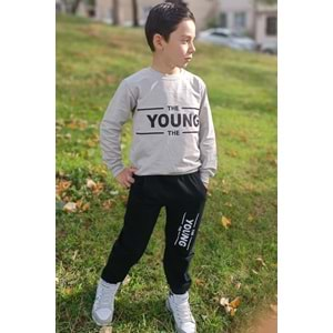 Young 2iplik Mevsimlik Çocuk Eşofman Takım MNK0552