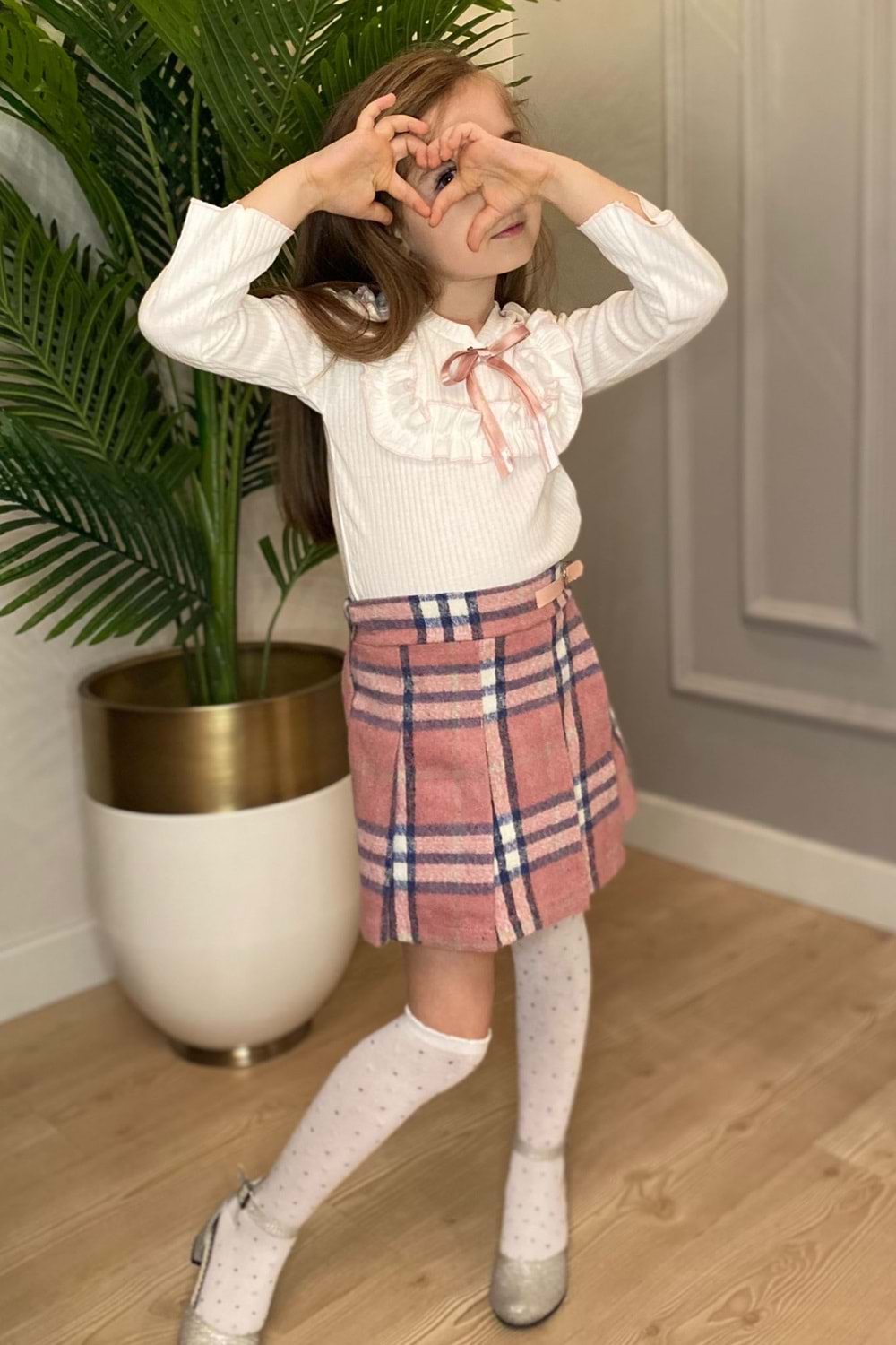 Şort Etek Kız Çocuk Takım MNK0561