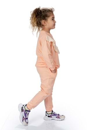 Fistolu Bisiklet Yaka İkiiplik Kız Eşofman Takım MNK0573