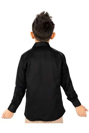 Düz Renk Erkek Çocuk Gömlek MNK0575