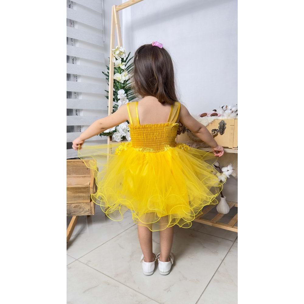 İncili Kız Çocuk Daisy Elbise MNK0585