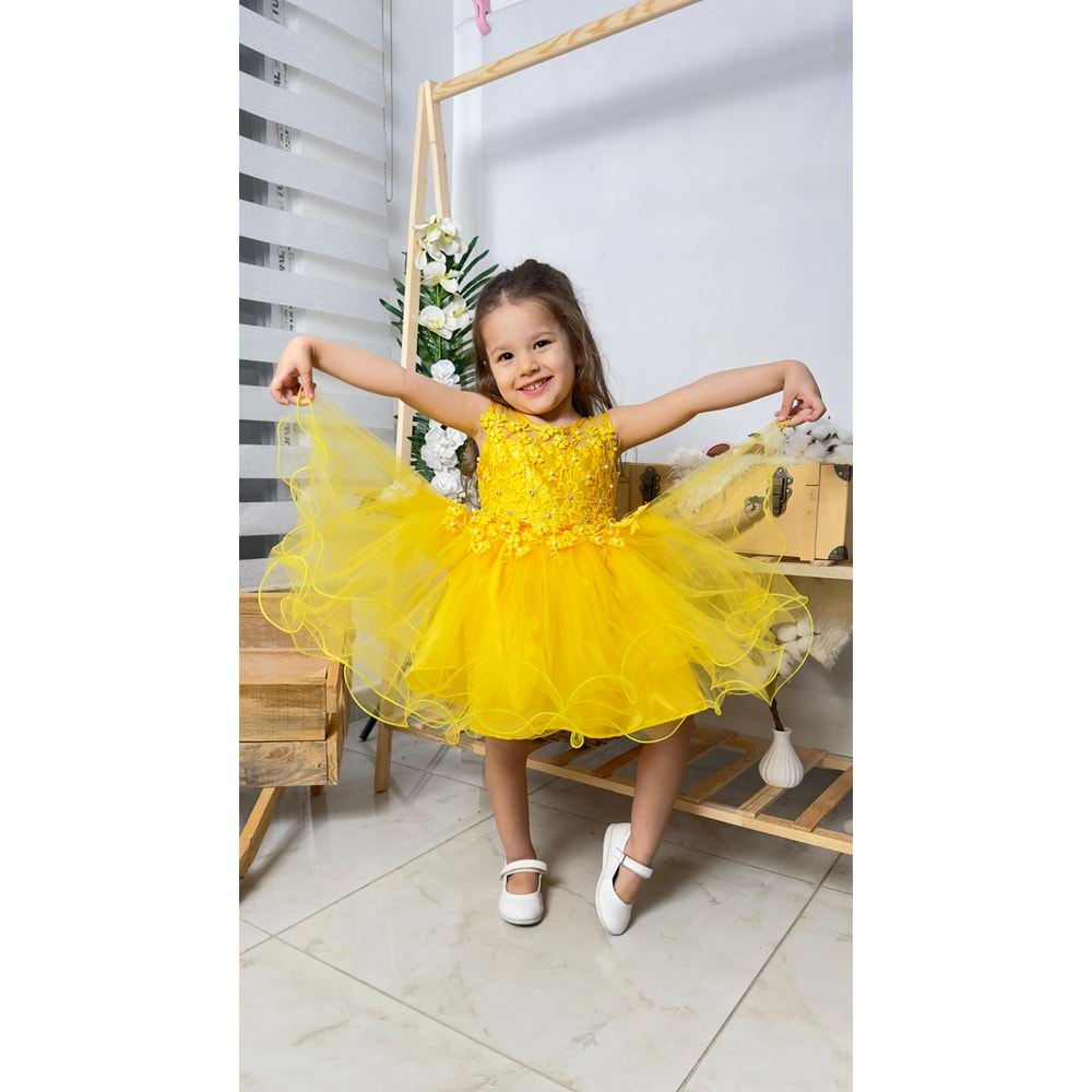 İncili Kız Çocuk Daisy Elbise MNK0585
