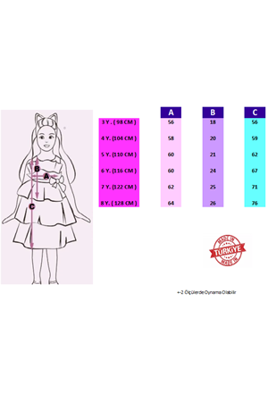 Saten Kumaş , Tütülü Nimfea Kız Çocuk Abiye Elbise MNK0597