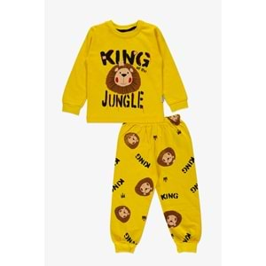 Baskılı İkiiplik Erkek Pijama Takım MNK0603