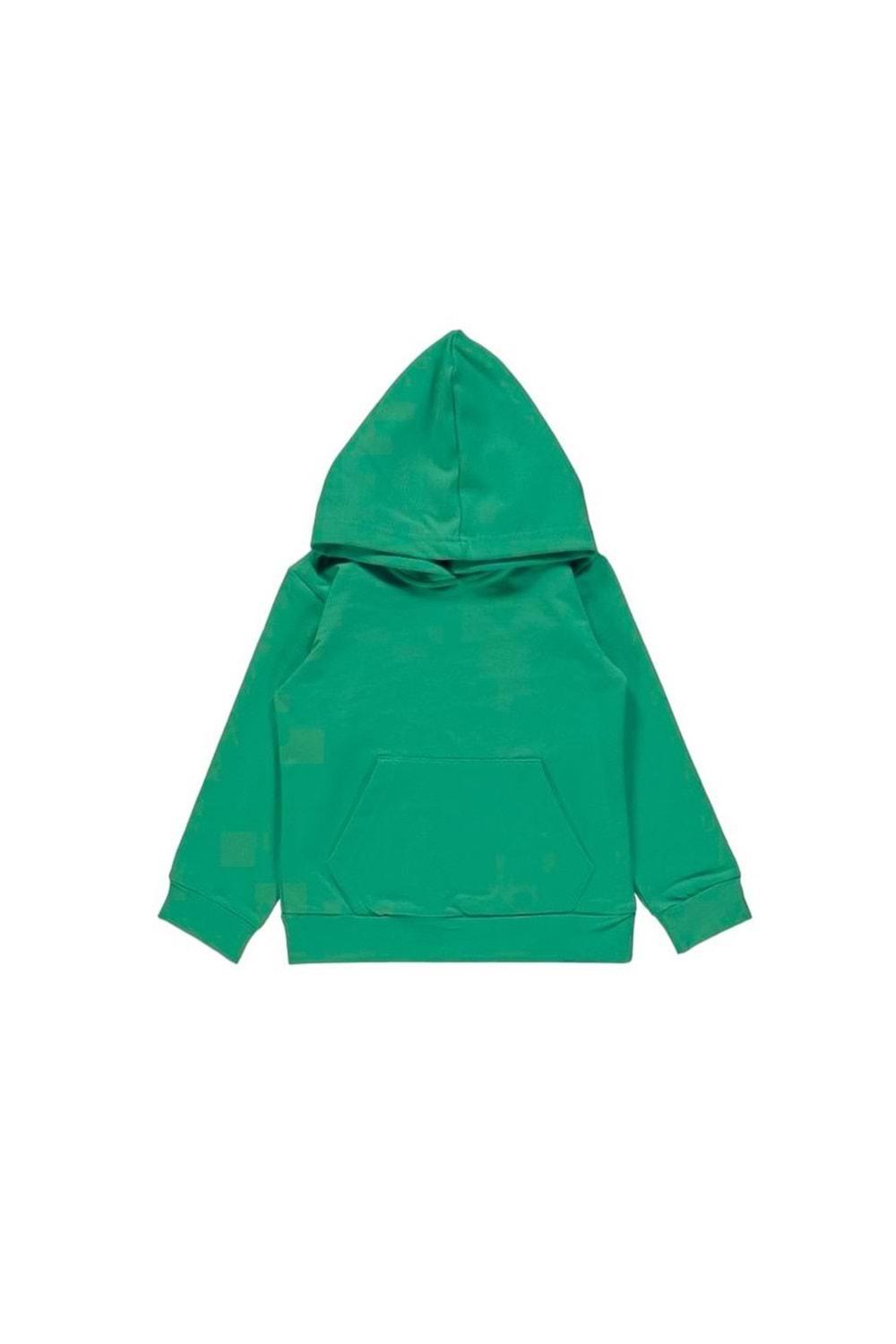 Basic Düz Kanguru Cepli Kapüşonlu Çocuk Eşofman MNK0611