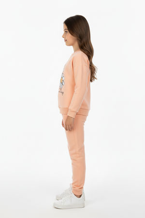 Papatya Motif Kız Çocuk Eşofman MNK0620