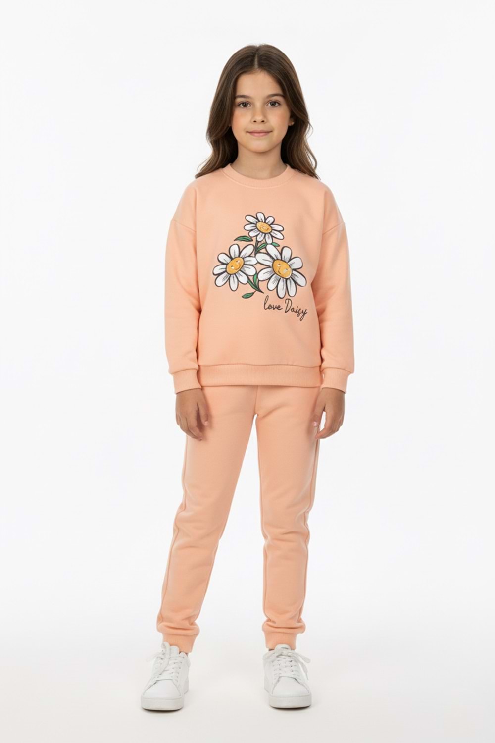 Papatya Motif Kız Çocuk Eşofman MNK0620