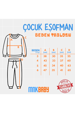 Papatya Motif Kız Çocuk Eşofman MNK0623