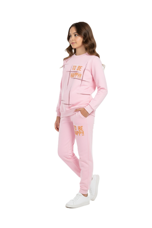 To Be Happy Motif Kız Çocuk Eşofman MNK0624
