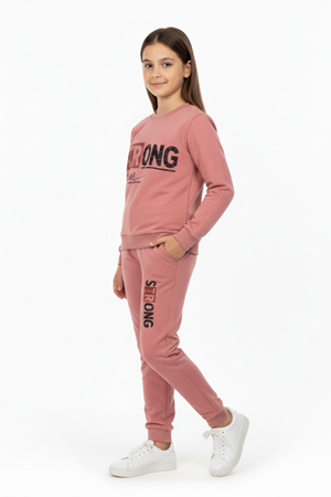 Strong Motif Kız Çocuk Eşofman MNK0625