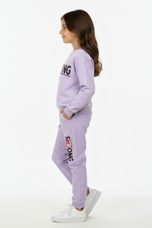 Strong Motif Kız Çocuk Eşofman MNK0625