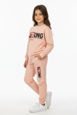 Strong Motif Kız Çocuk Eşofman MNK0625