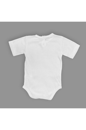 Ben Keyfim Ve Keyfimin Kahyası Baskılı Kısa Kollu Bebek Body Zıbın Çıtçıtlı Badi MNK0632