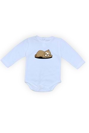 Tembel Baskılı Bebek Body Zıbın Çıtçıtlı Badi