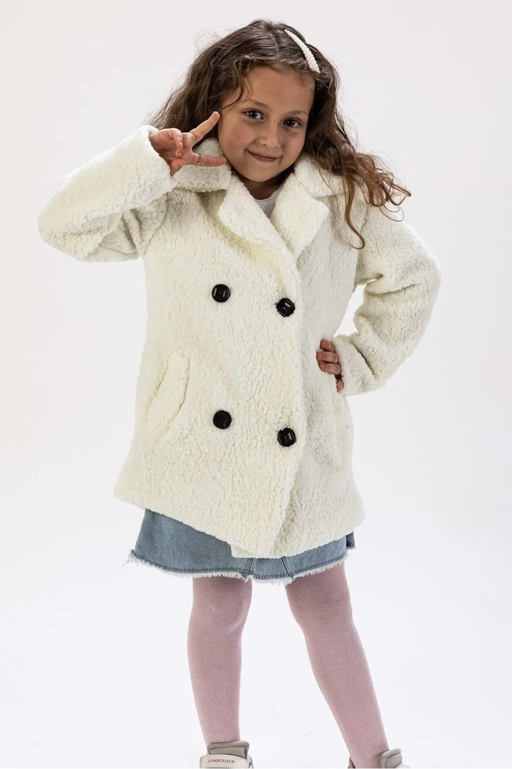 Kuzu Polar Kumaş Kışlık Çocuk Mont MNK0652