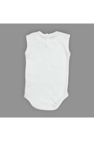 Baskılı Tost Kedi Bebek Çıtçıtlı Body - MNK0660-AÇIK EKRU-6 AY